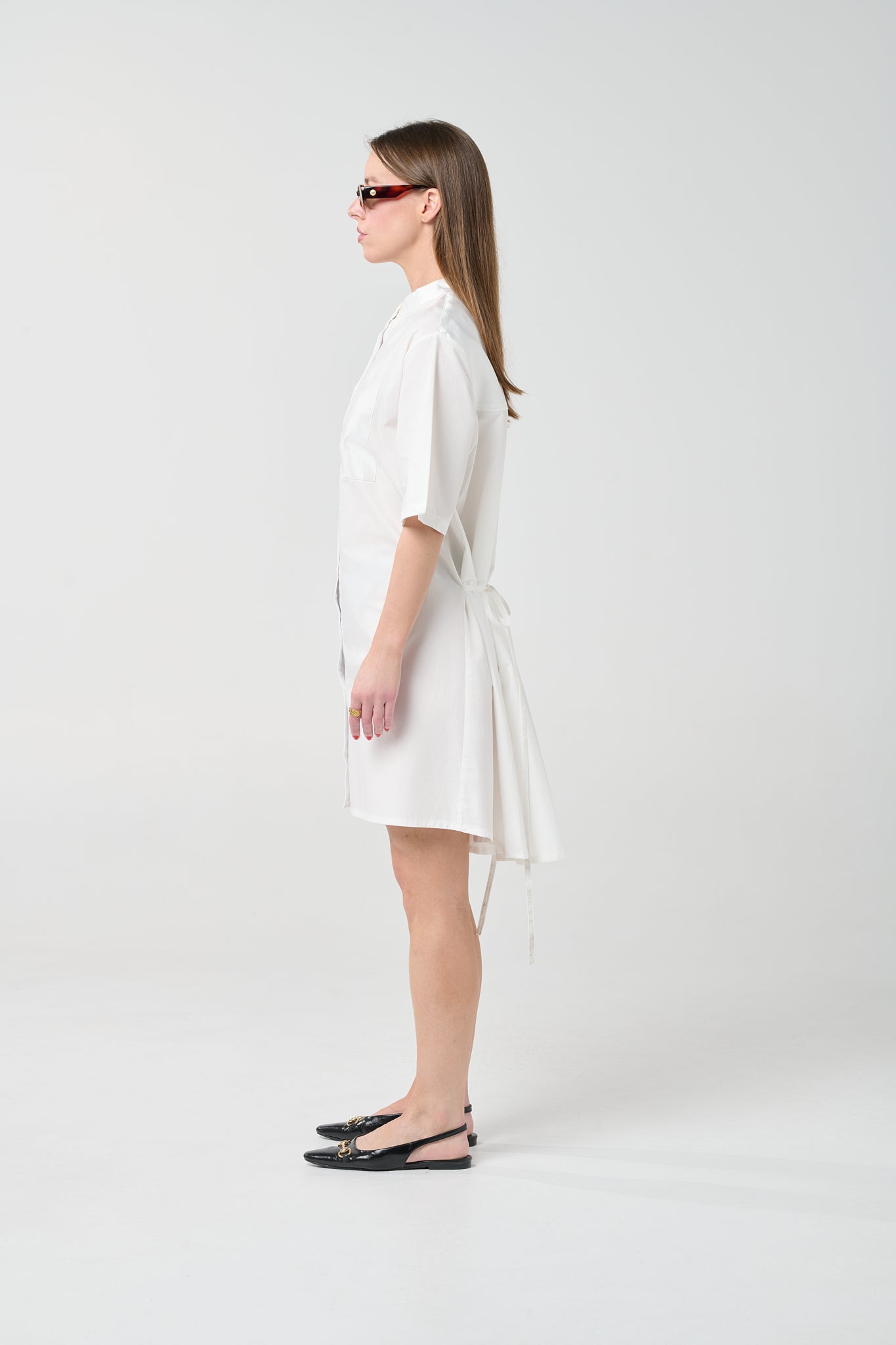 Panel Shirt Mini Dress