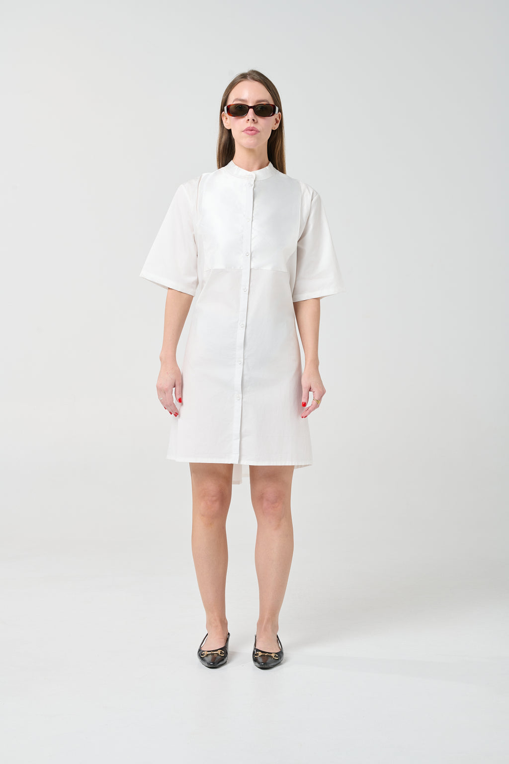 Panel Shirt Mini Dress