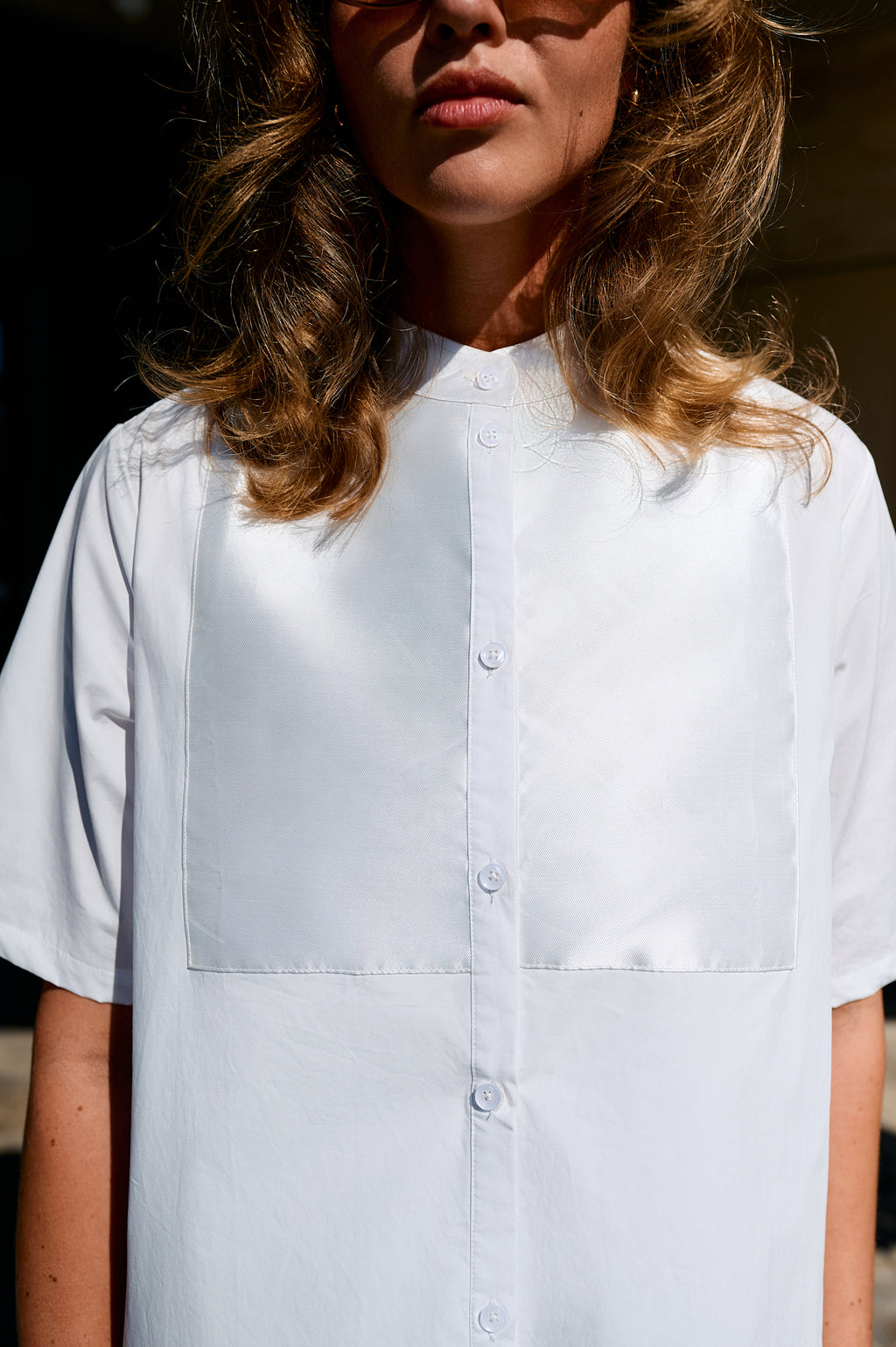 Panel Shirt Mini Dress